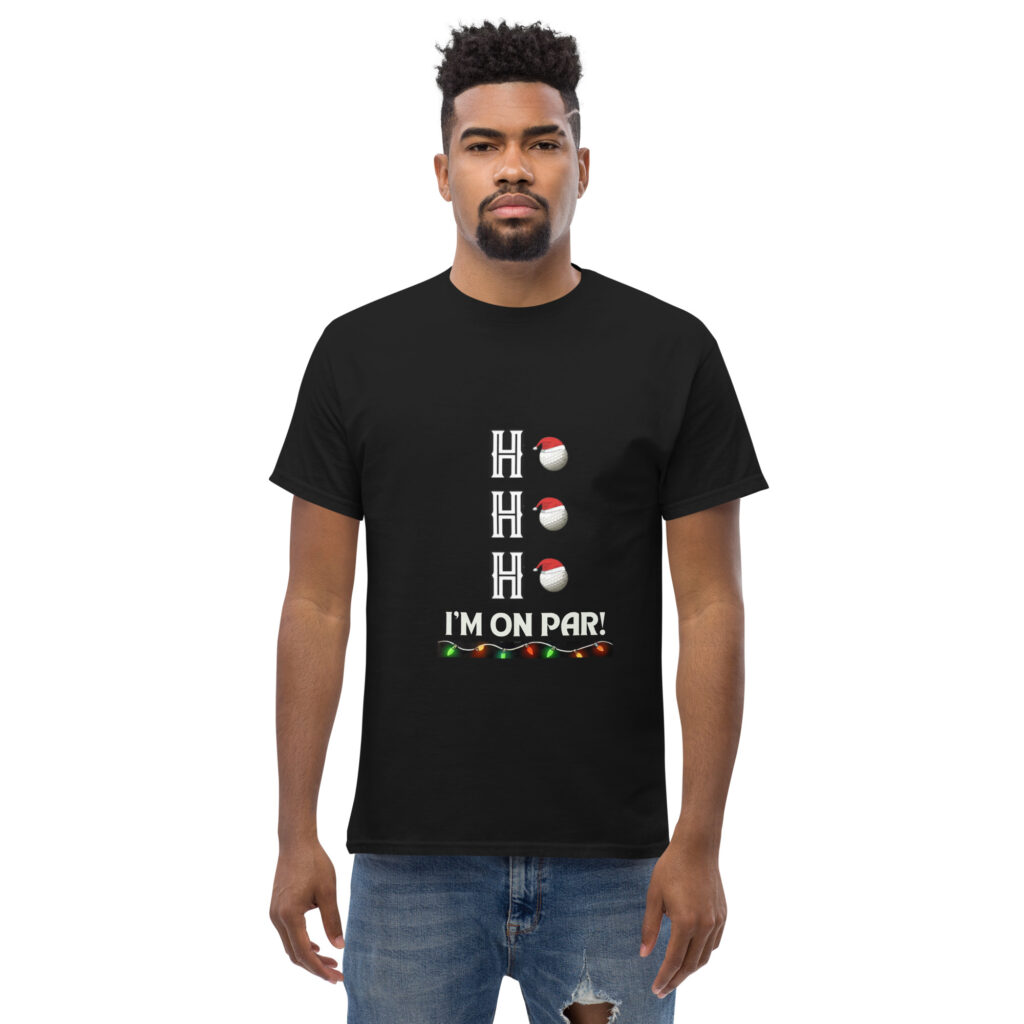 HO HO HO Christmas classic tee shirt for golfer
